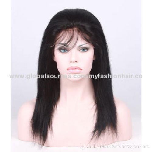 Natural Brazilian Silk Straight Lace Front Full Lace Wig, No Tangle and Shedding, 12-26"New